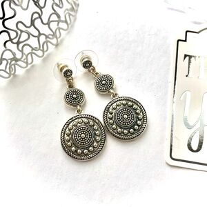 Intricate Silver Dangle Earrings